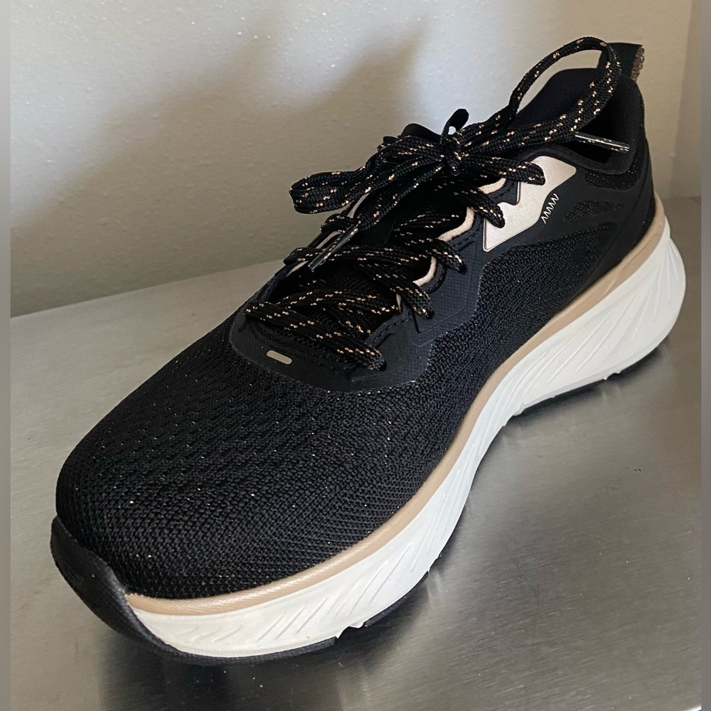 SKECHERS.. EDGERIDGE WOMENS EDGERIDGE BLACK AND GOLD SNEAKERS - Picture 8 of 16